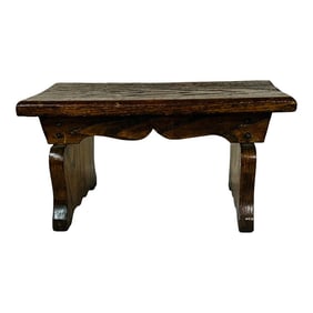 Mid Century Handmade Oak Tabletop Plant Stand