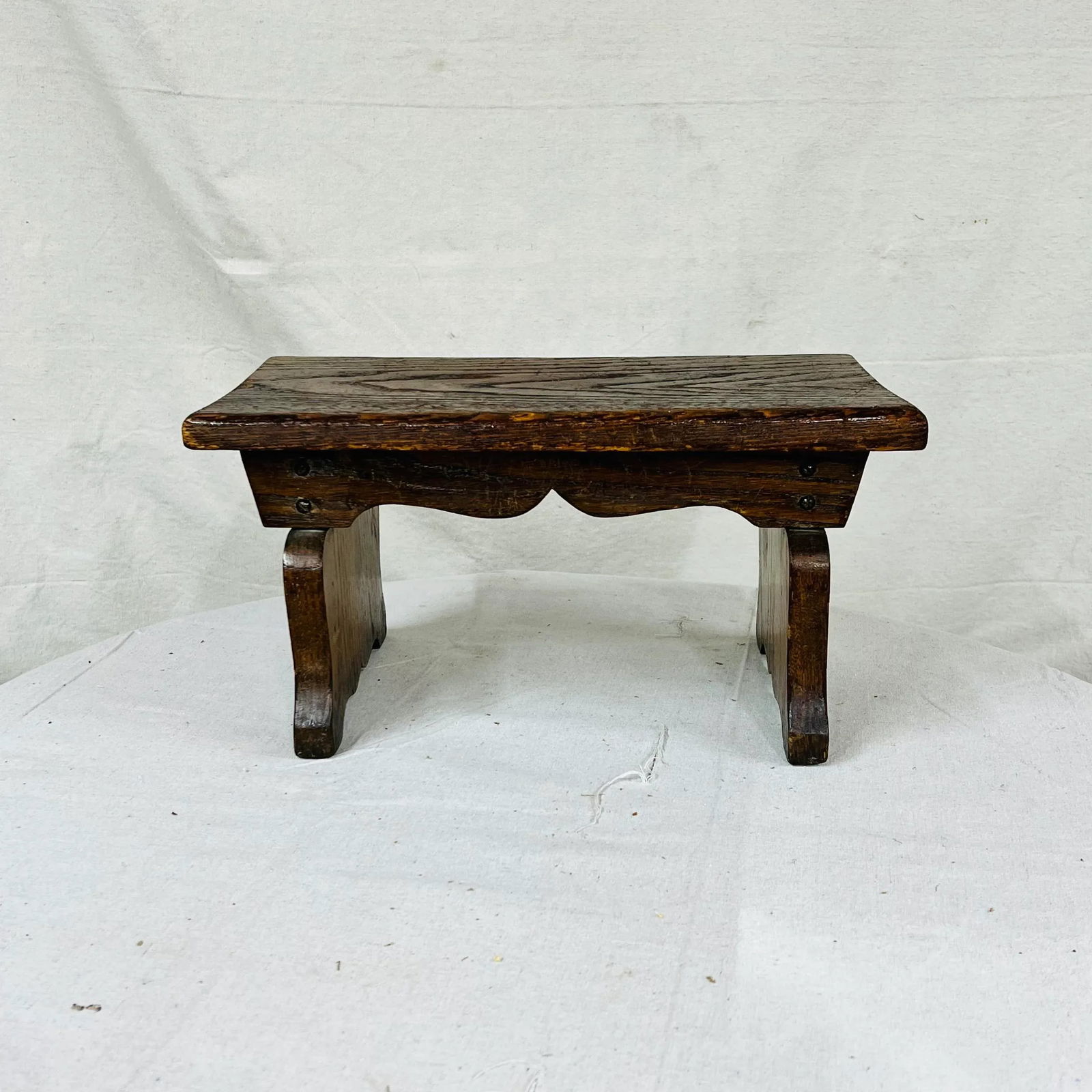 Mid Century Handmade Oak Tabletop Plant Stand - 3