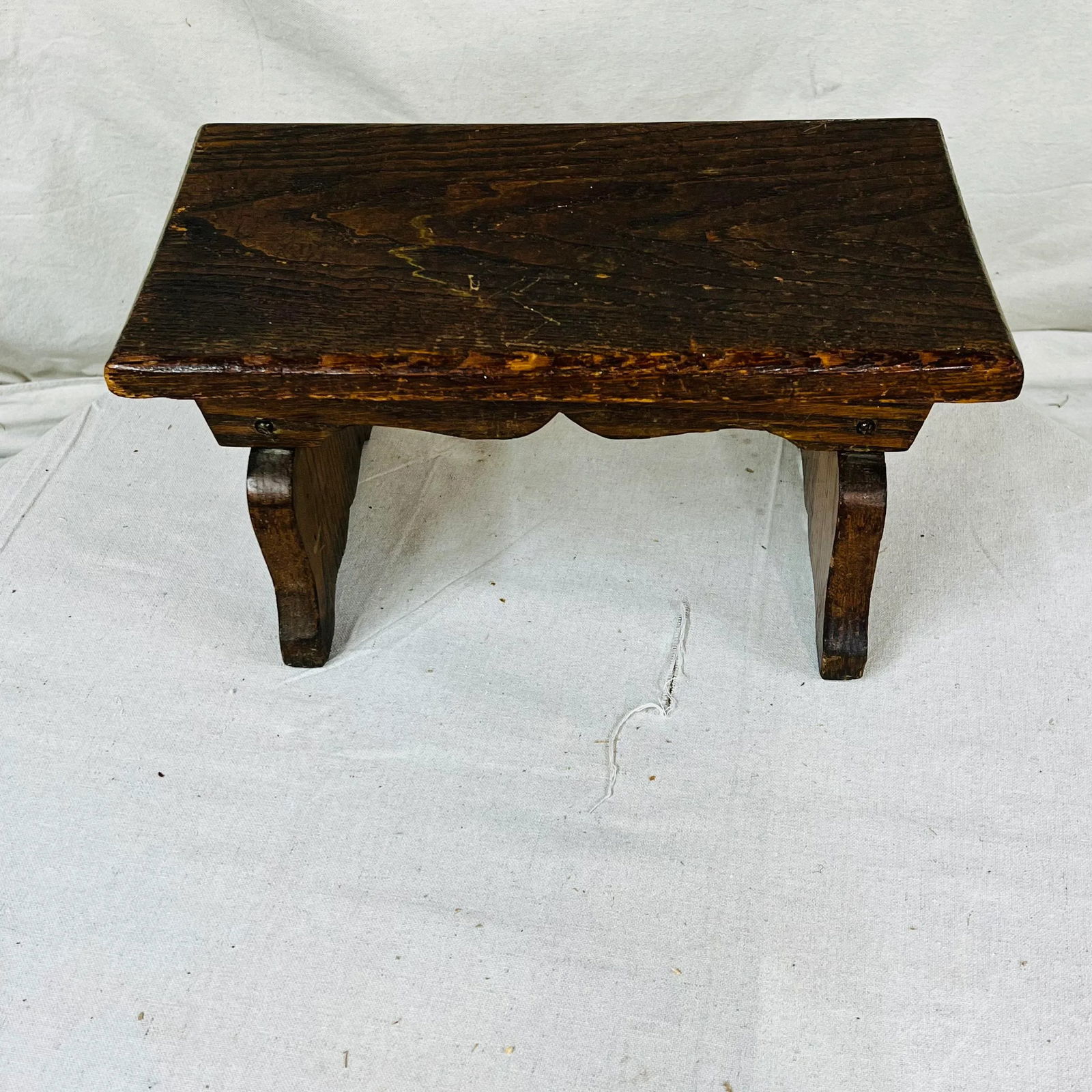 Mid Century Handmade Oak Tabletop Plant Stand - 4
