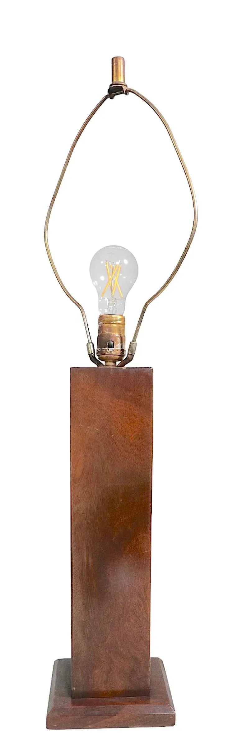 Solid Walnut Mid Century Table Lamp - 3