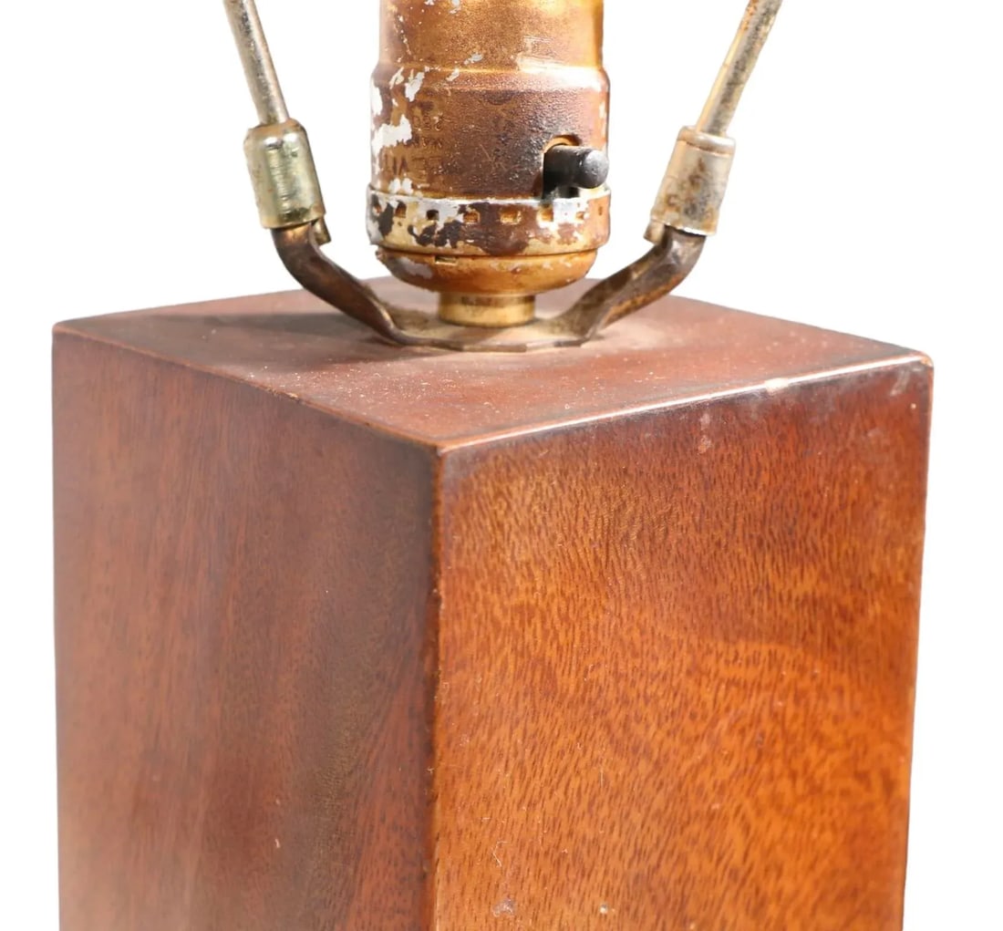 Solid Walnut Mid Century Table Lamp - 7