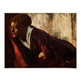 1950s After Edgar Degas "Melancholy", First Edition Full-Color Vintage Print