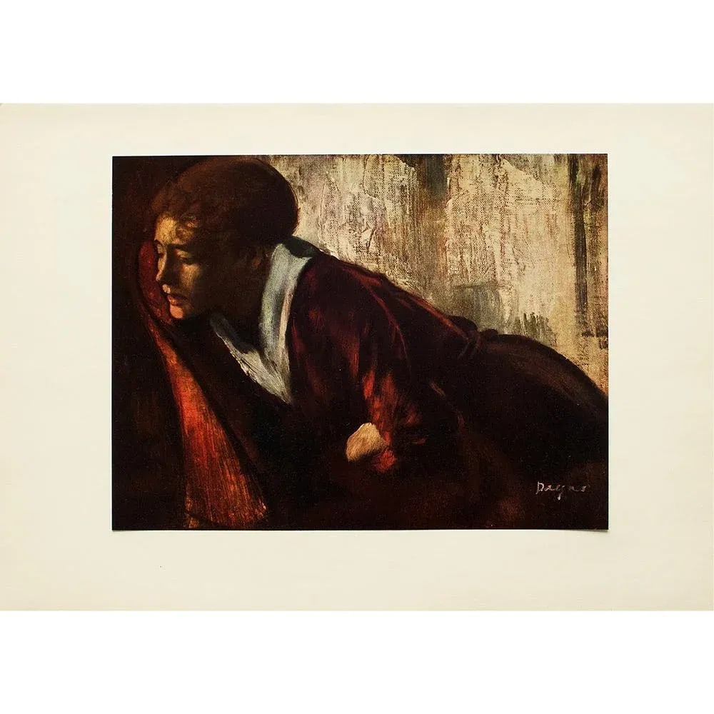 1950s After Edgar Degas "Melancholy", First Edition Full-Color Vintage Print - 2