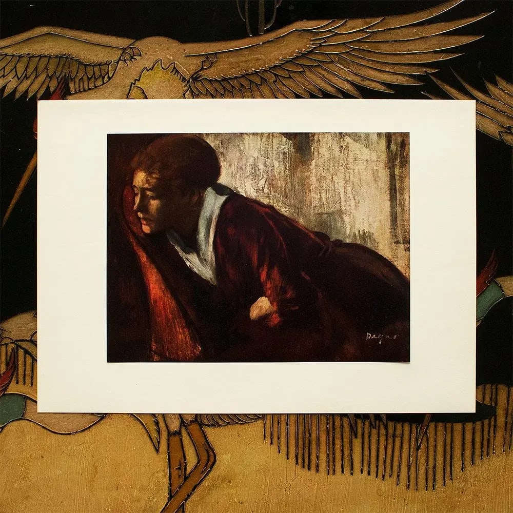 1950s After Edgar Degas "Melancholy", First Edition Full-Color Vintage Print - 3