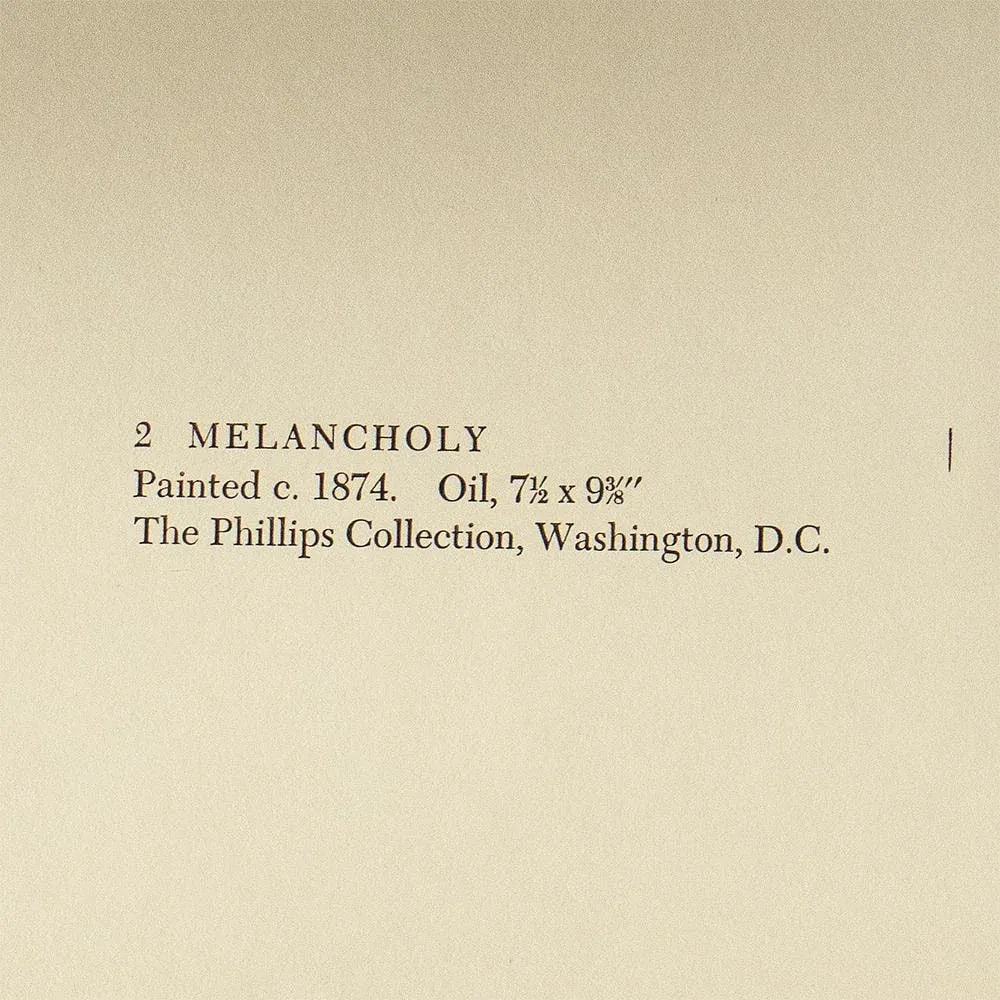 1950s After Edgar Degas "Melancholy", First Edition Full-Color Vintage Print - 5