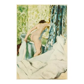 1950s After Edgar Degas "The Morning Bath", First Edition Full-Color Vintage Print