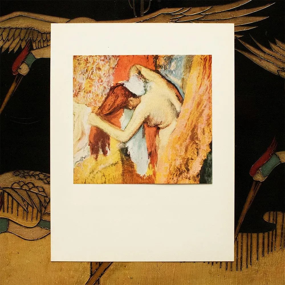 1950s After Edgar Degas "Woman Drying Herself", First Edition Full-Color Vintage Print - 3
