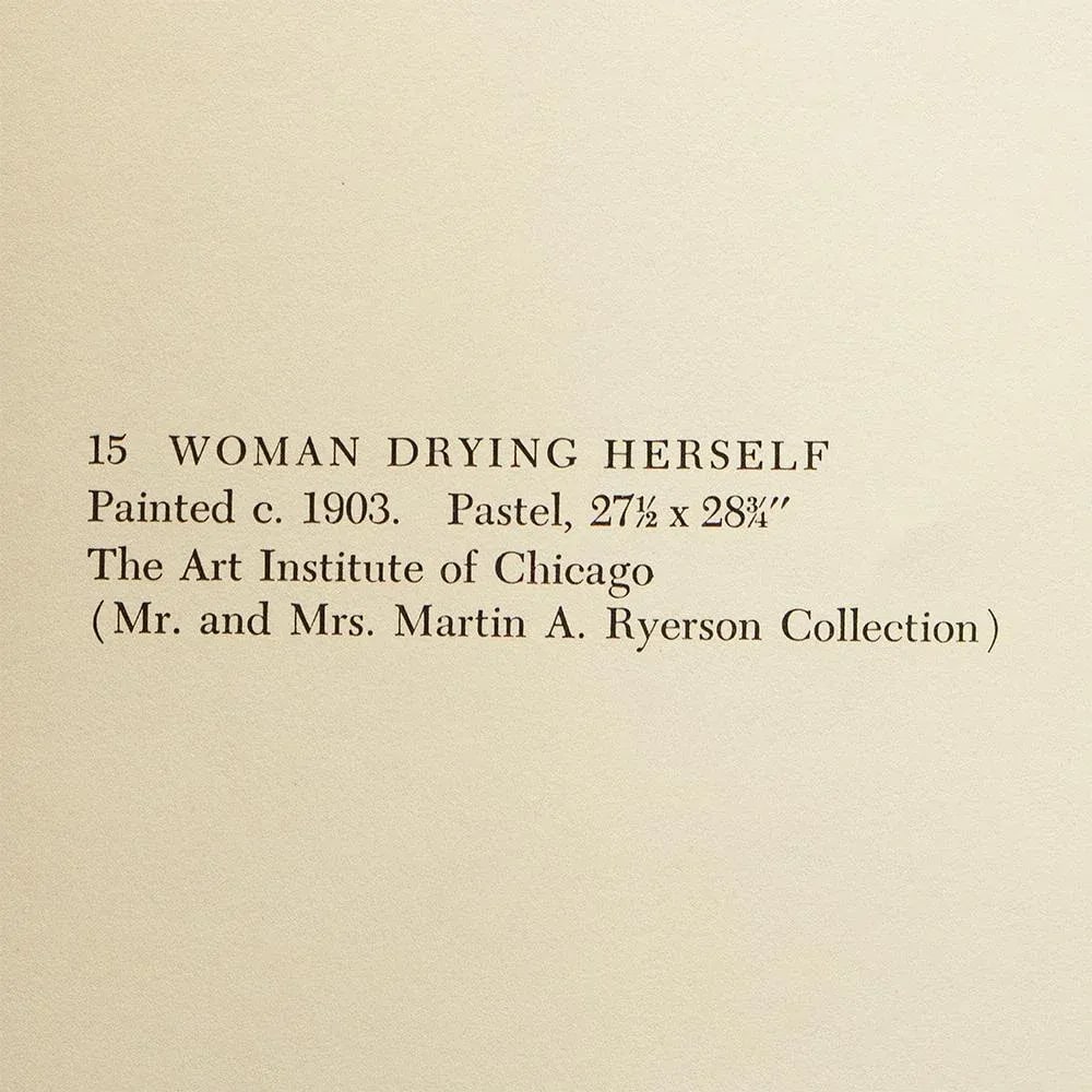 1950s After Edgar Degas "Woman Drying Herself", First Edition Full-Color Vintage Print - 5