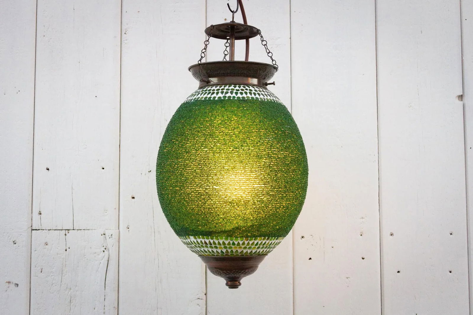 Emerald Pendant Sphere Lantern - 2
