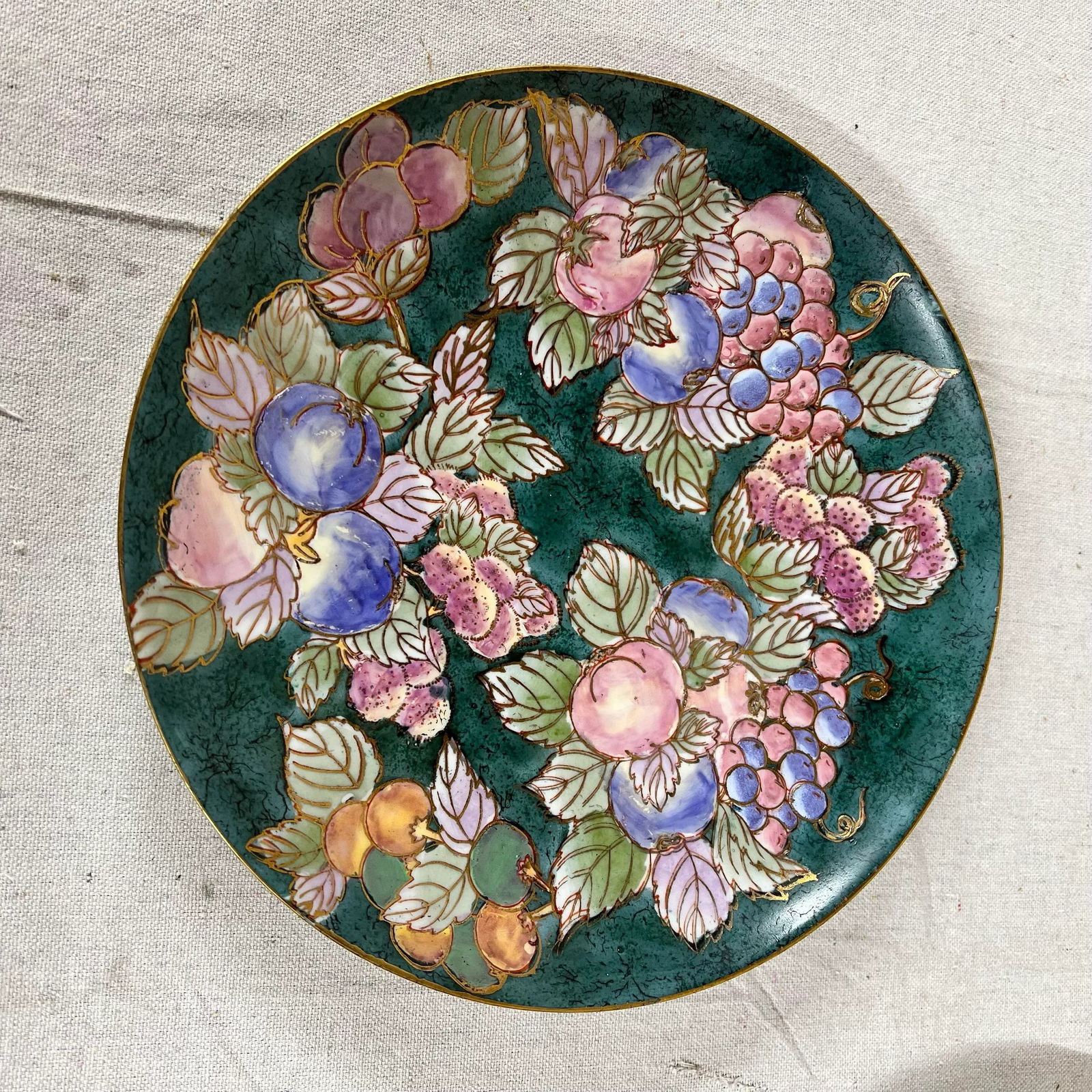 Andrea by Sadek Decorative Plate in Floral Pattern - 4