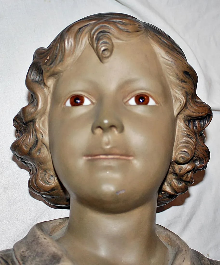 Antique French Terracotta Bust - 5