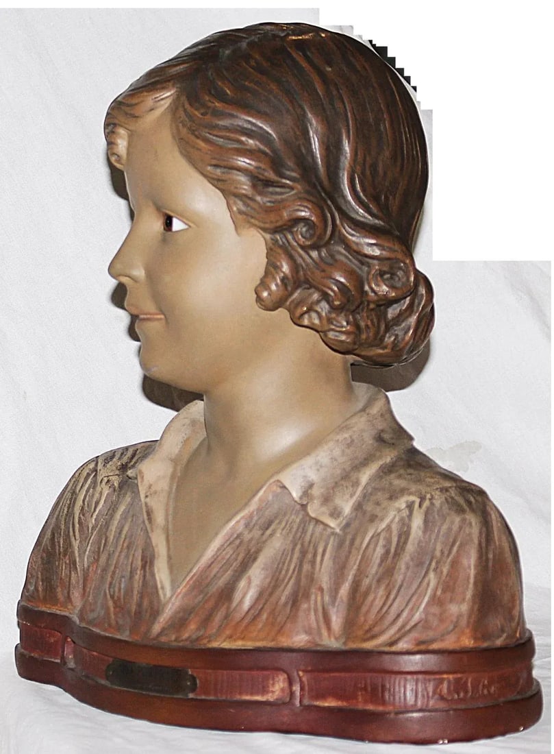 Antique French Terracotta Bust - 7