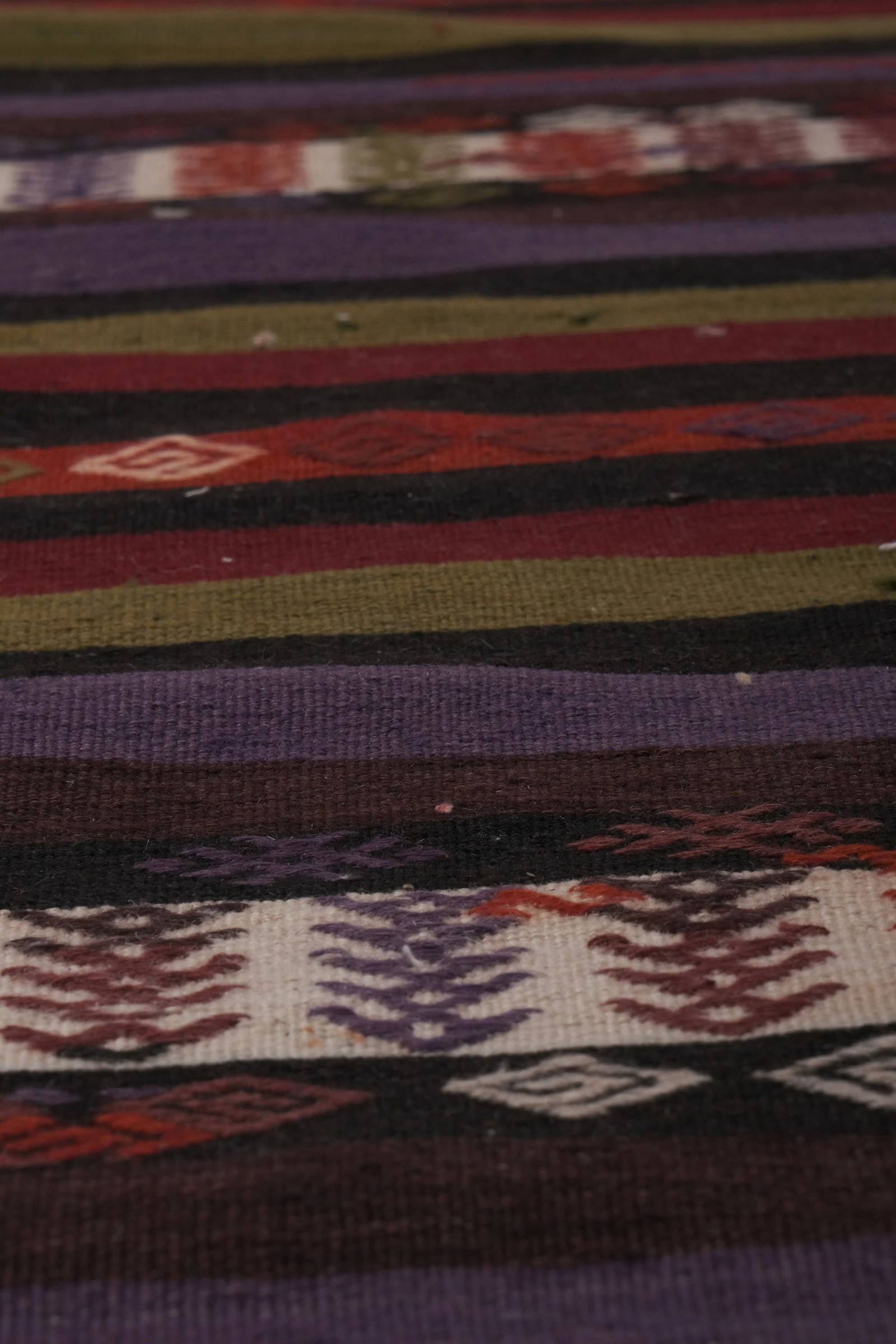 Vintage Extra Long Turkish Kilim Runner 2' X 25'4'' - 6