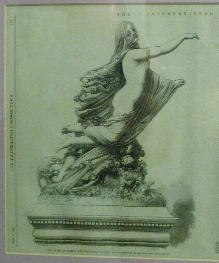 Antique the Illustrated London News September 27, 1862 Matted and Framed - 3