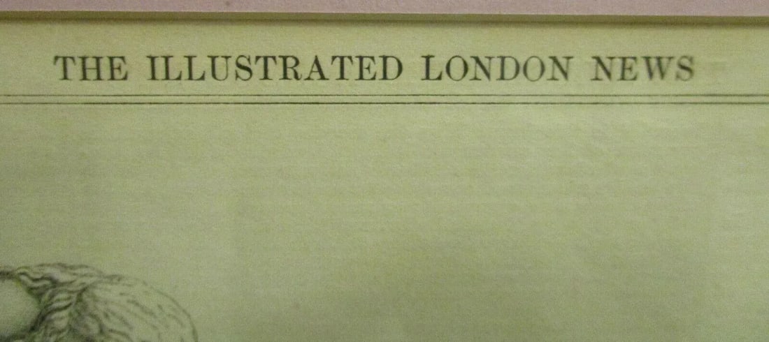 Antique the Illustrated London News September 27, 1862 Matted and Framed - 5