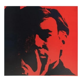 1990 the Andy Warhol Foundation After Andy Warhol "Self-Portrait", Pop Art Lithograph