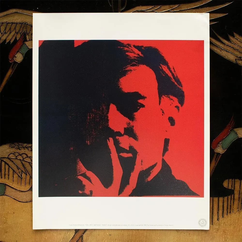 1990 the Andy Warhol Foundation After Andy Warhol "Self-Portrait", Pop Art Lithograph - 3