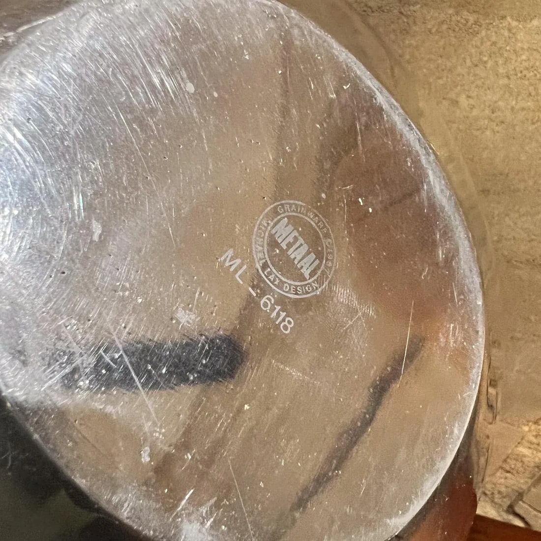 1980s Michael Lax Design Sculptural Serving Bowl for Metaal - 5