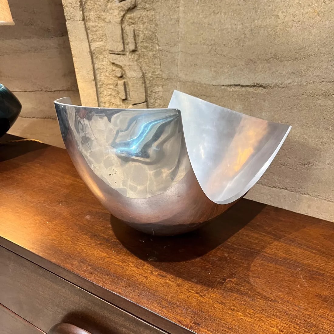 1980s Michael Lax Design Sculptural Serving Bowl for Metaal - 8