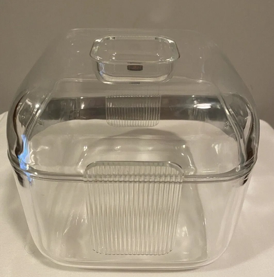 Mid-Century Modern Guzzini Lucite Stella Ice Bucket – Italian Design - 3