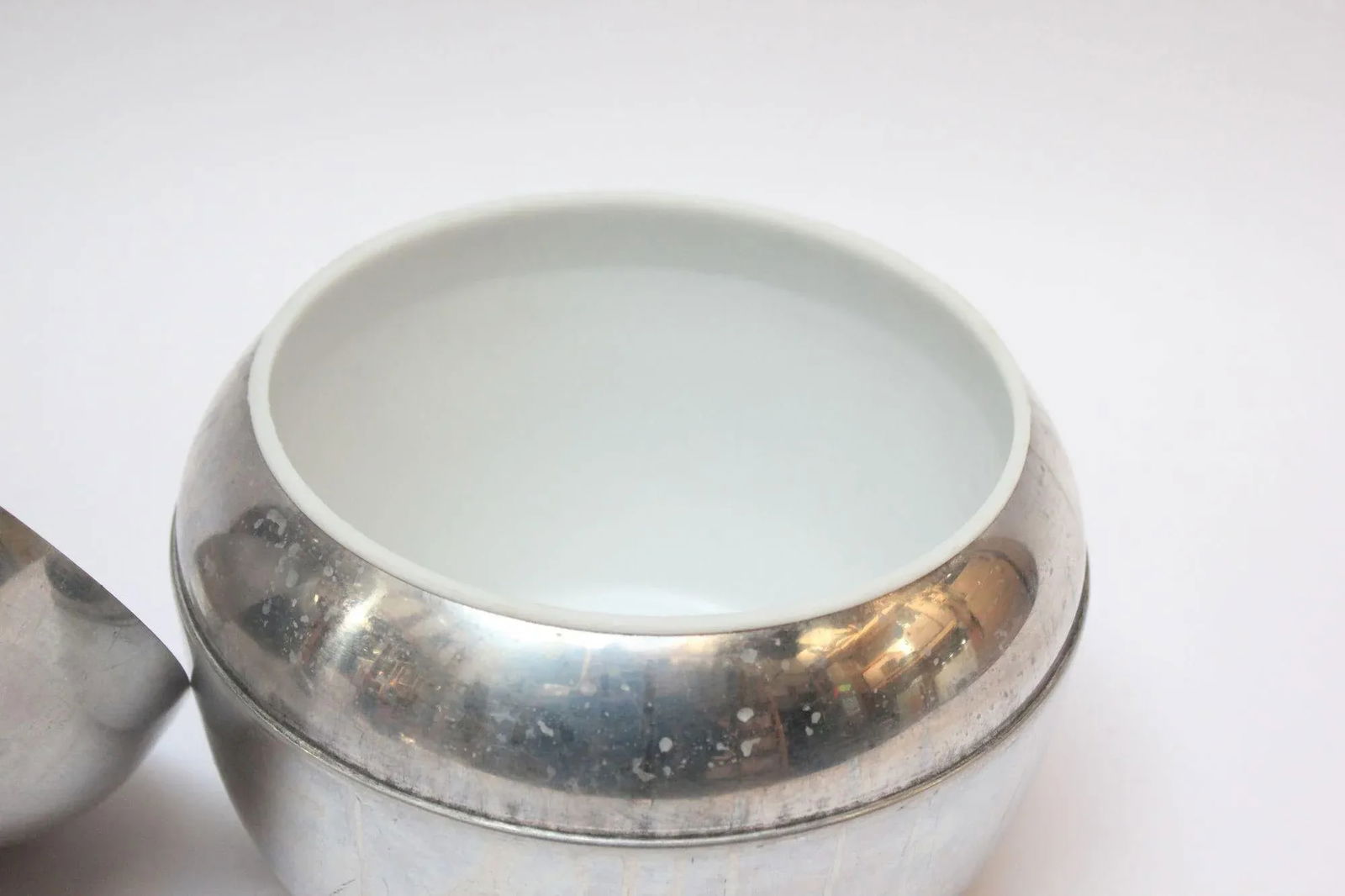 Mid-Century Italian Modern Aluminum "Pear" Ice Bucket - 12