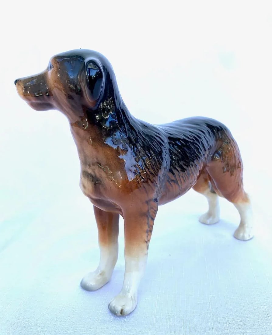 Vintage Porcelain "Russian Hound" Dog Figurine by Melba Ware, England - 2