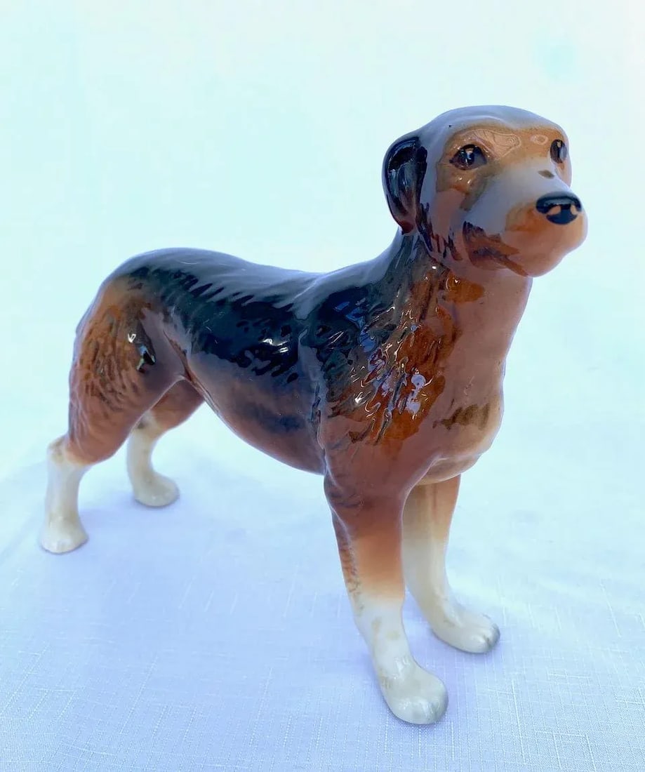 Vintage Porcelain "Russian Hound" Dog Figurine by Melba Ware, England - 4