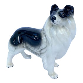 Vintage Porcelain "Collie" Dog Figurine by Melba Ware, England