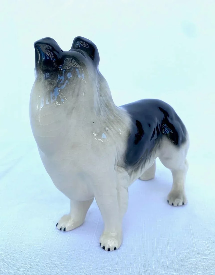Vintage Porcelain "Collie" Dog Figurine by Melba Ware, England - 2