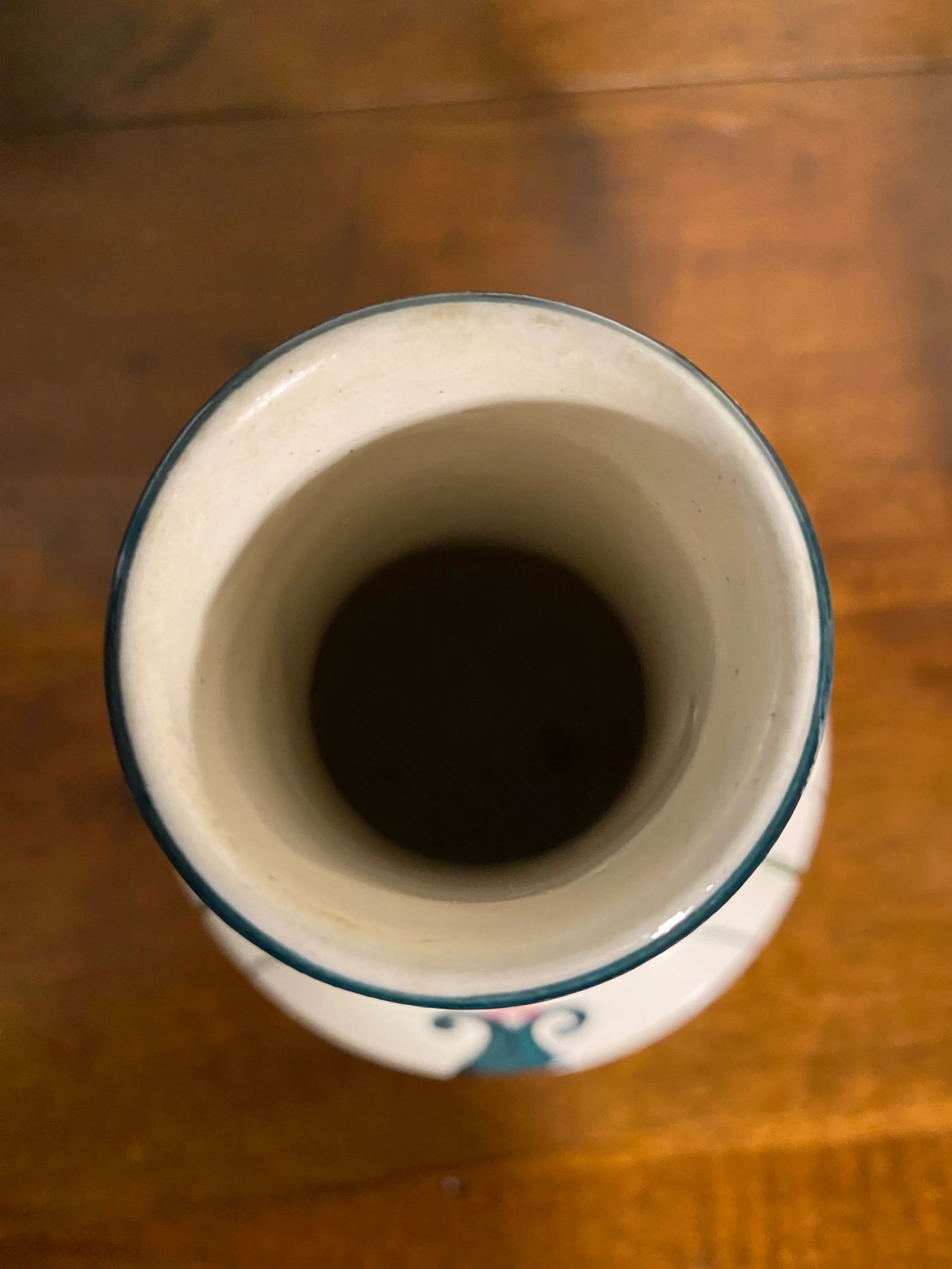 Pair of Hand Painted Dutch Folk Ceramic Vases C. 1920s - 5