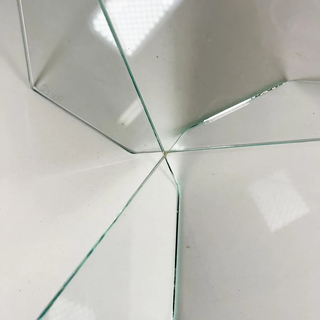 1988 Pyramid Modern Glass Art Bowl John Seitz - 6