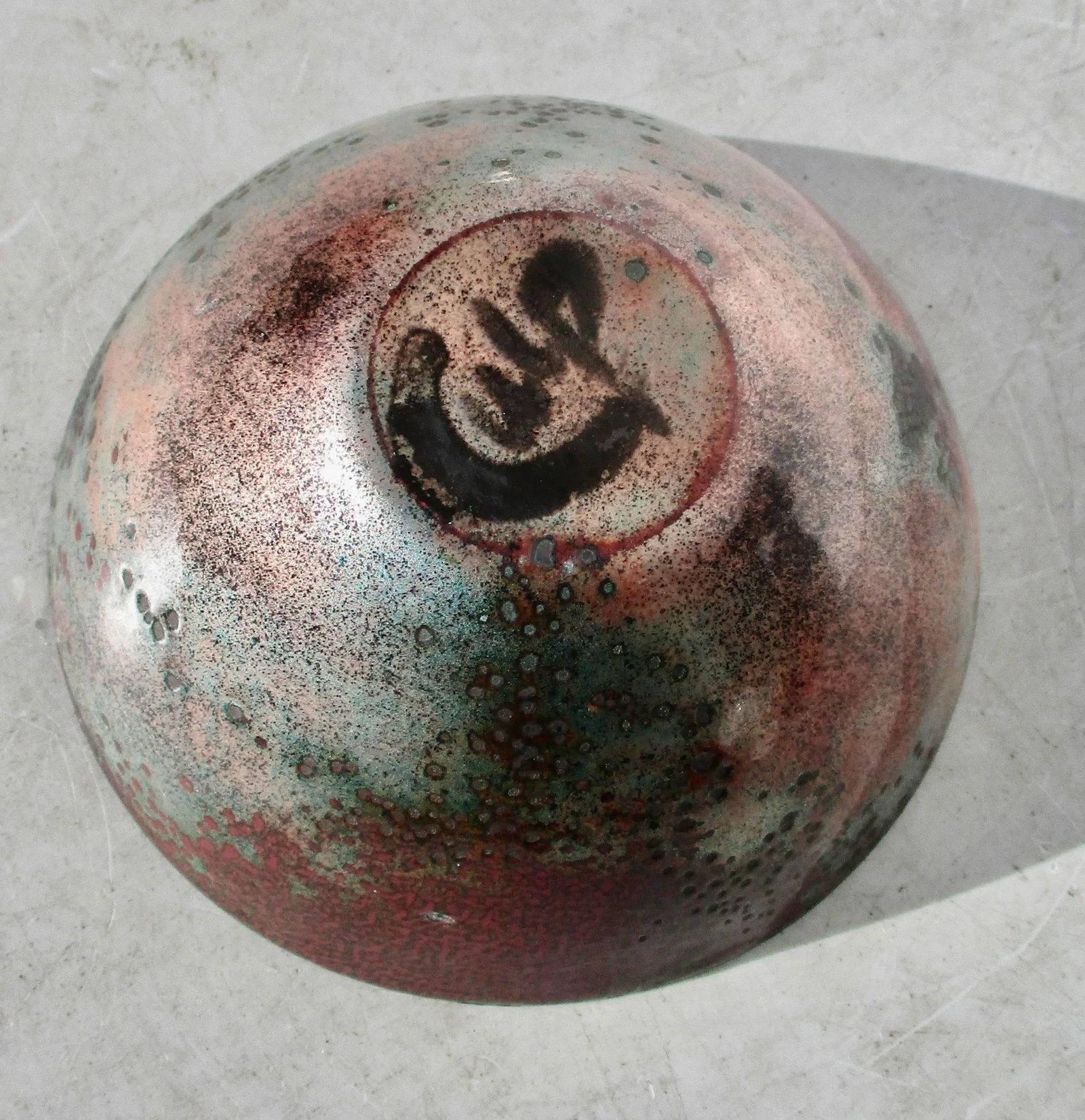 Copper Enamel Bowl Circa 80s - 2
