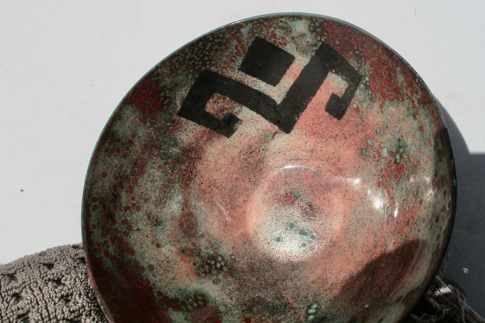 Copper Enamel Bowl Circa 80s - 3