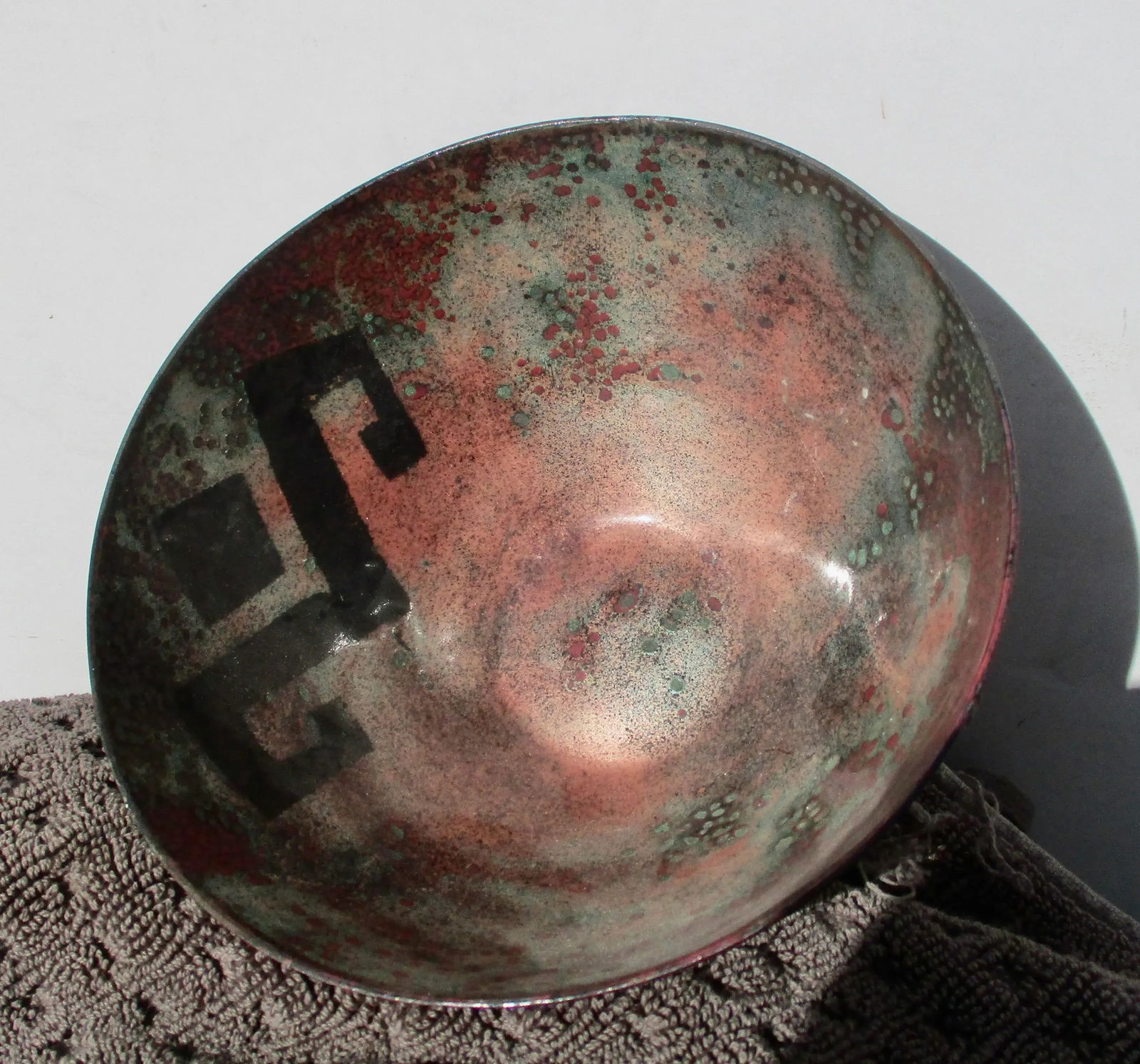 Copper Enamel Bowl Circa 80s - 6