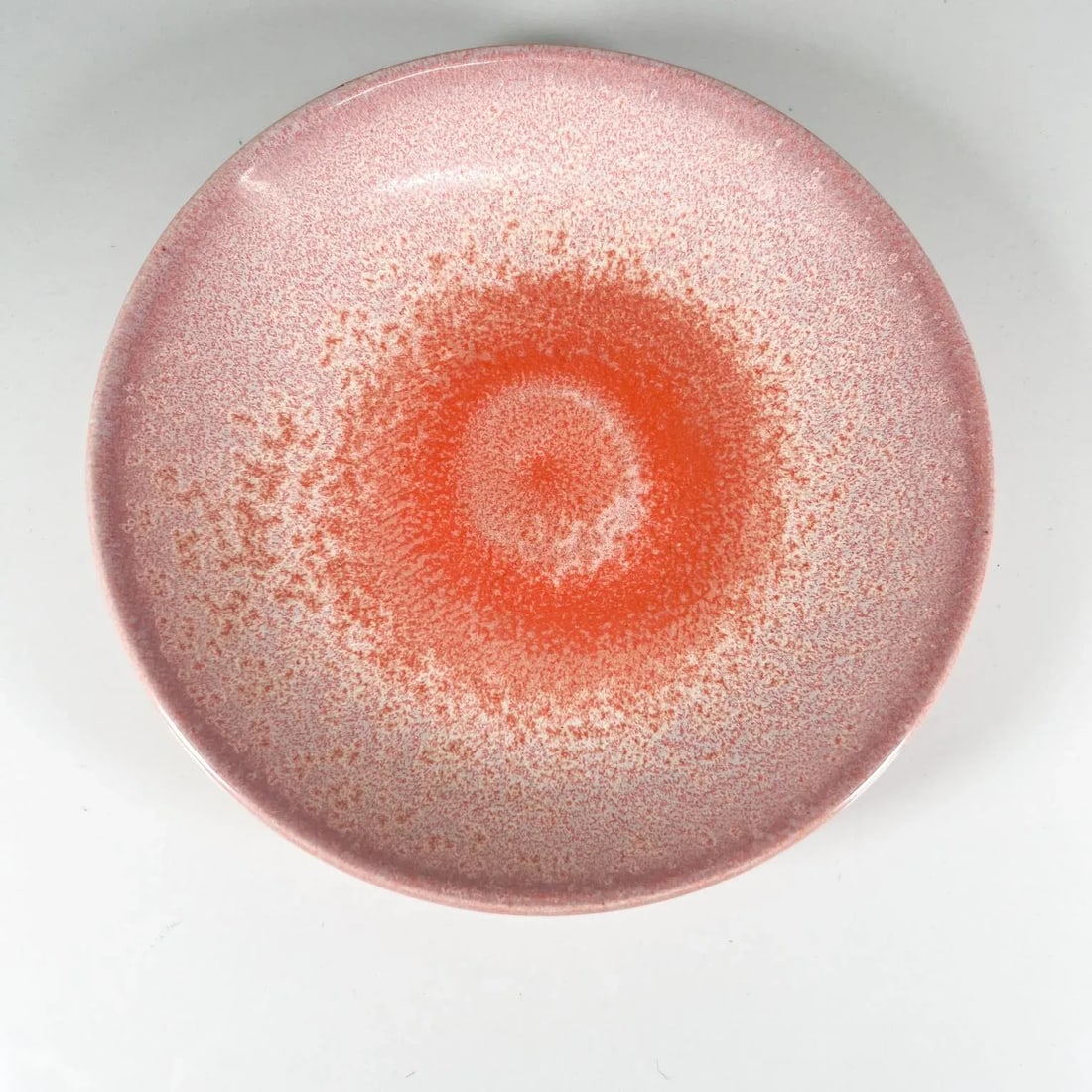 1980s Postmodern Pink Stoneware Art Pottery Plate - 3