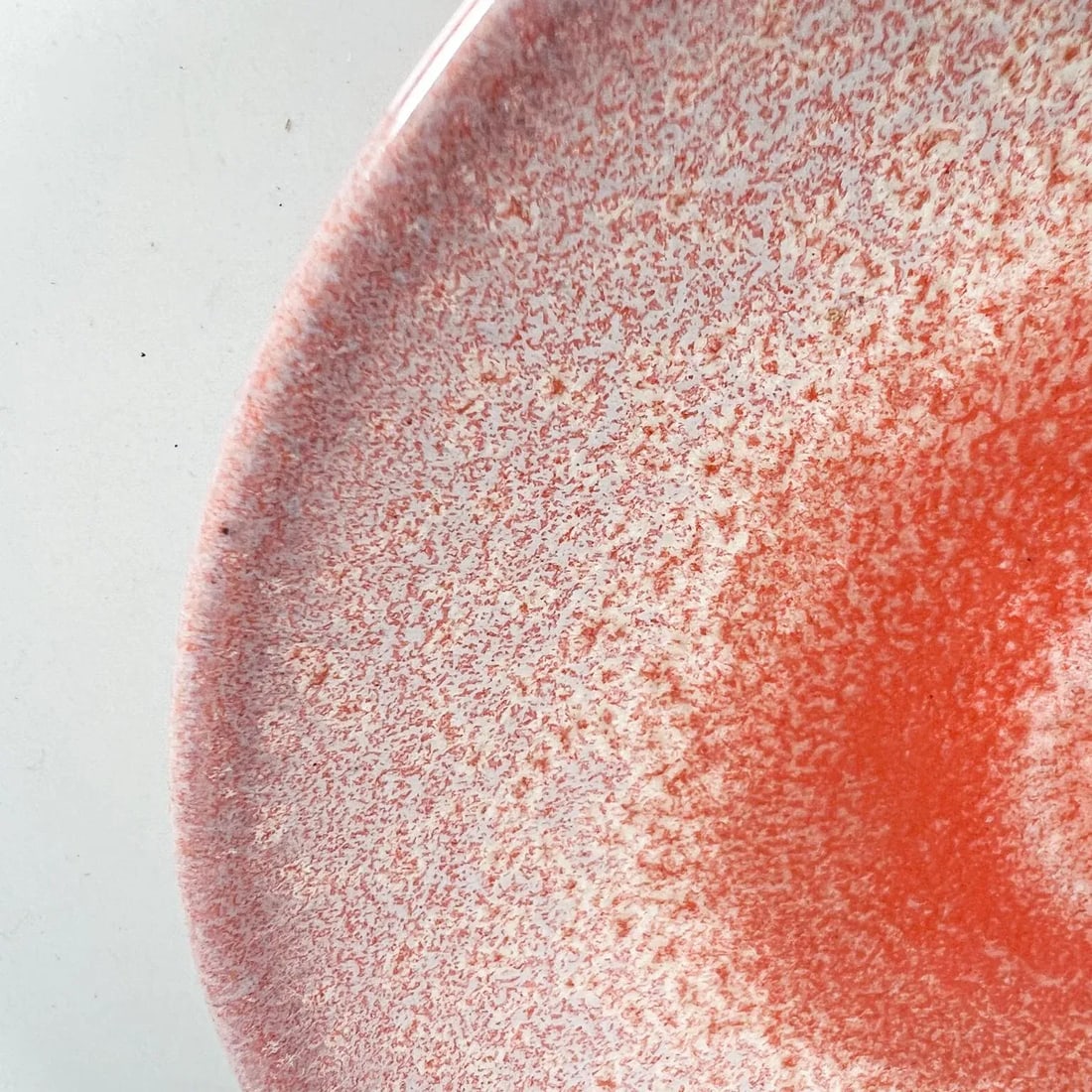 1980s Postmodern Pink Stoneware Art Pottery Plate - 4