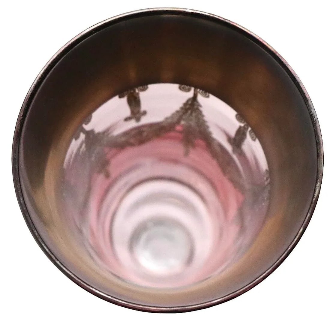 Set of Four Silver Deposit Parfait Glasses Made in Italy - 4