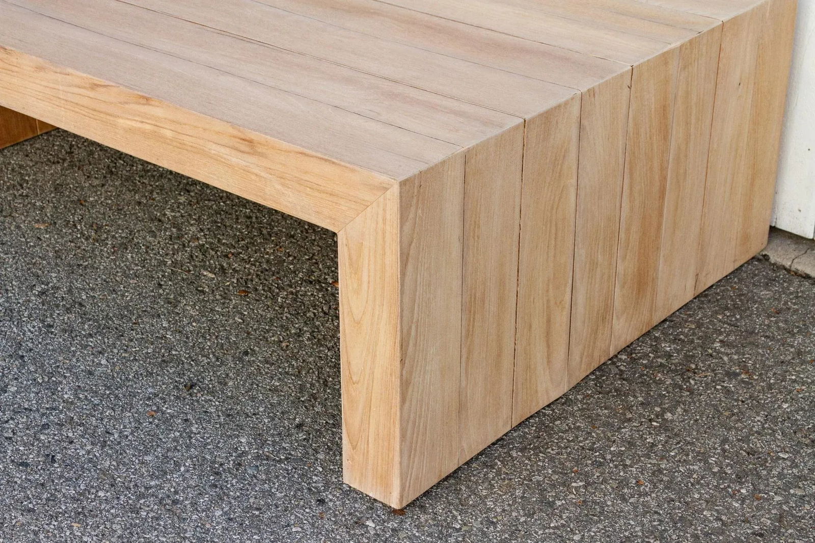 Mid-Century Bleached Coffee Table - 5