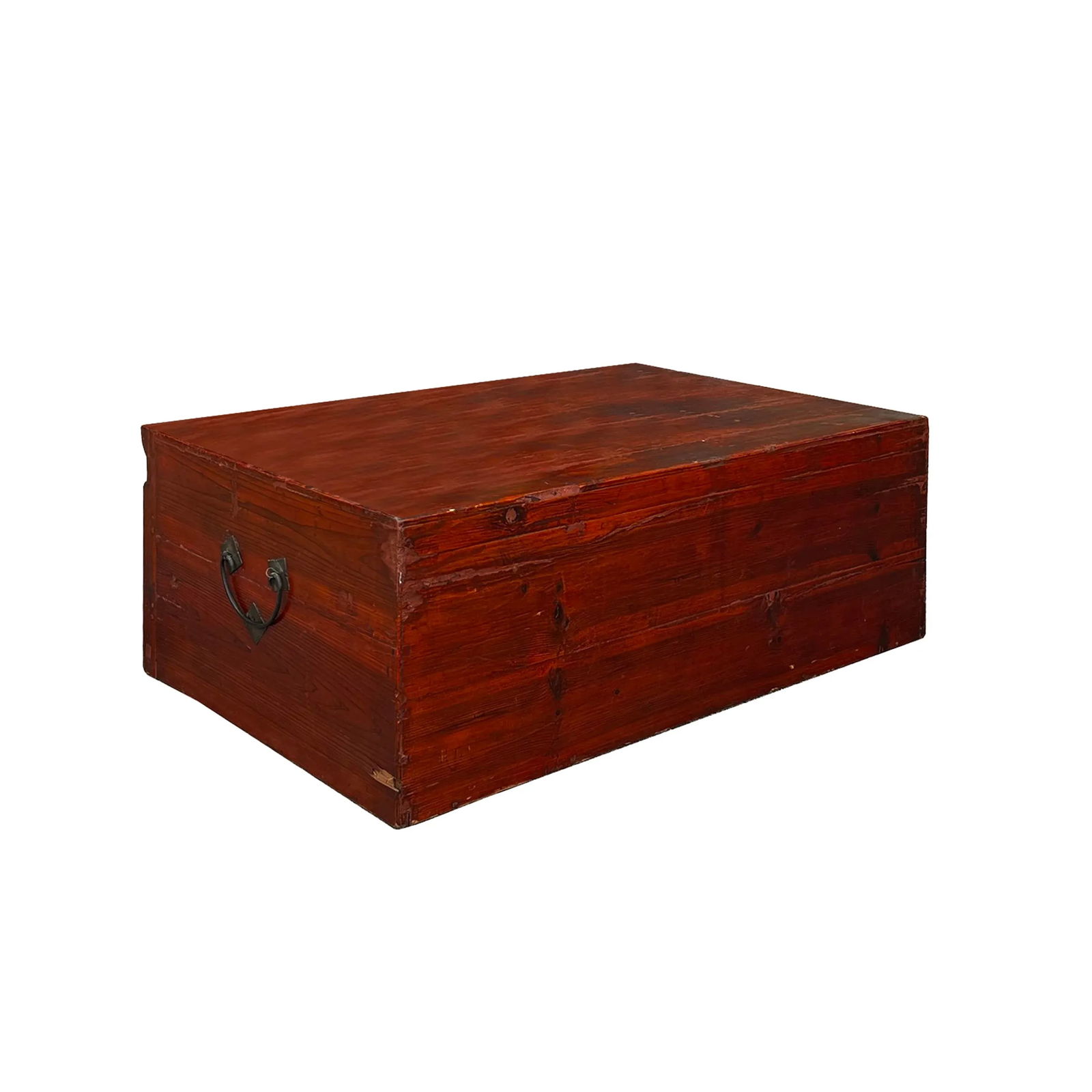 Chinese Vintage Fujian Golden Carving Low Table Cabinet Chest - 4