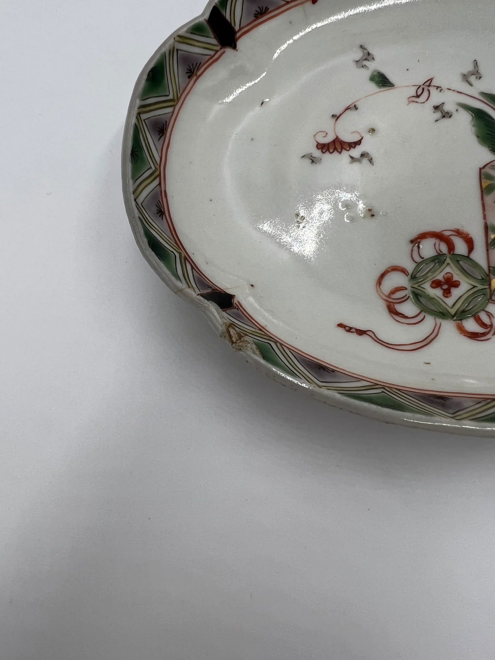 Set of 5 Antique Japanese Imari Porcelain Sauce / Sushi Dishes - 7