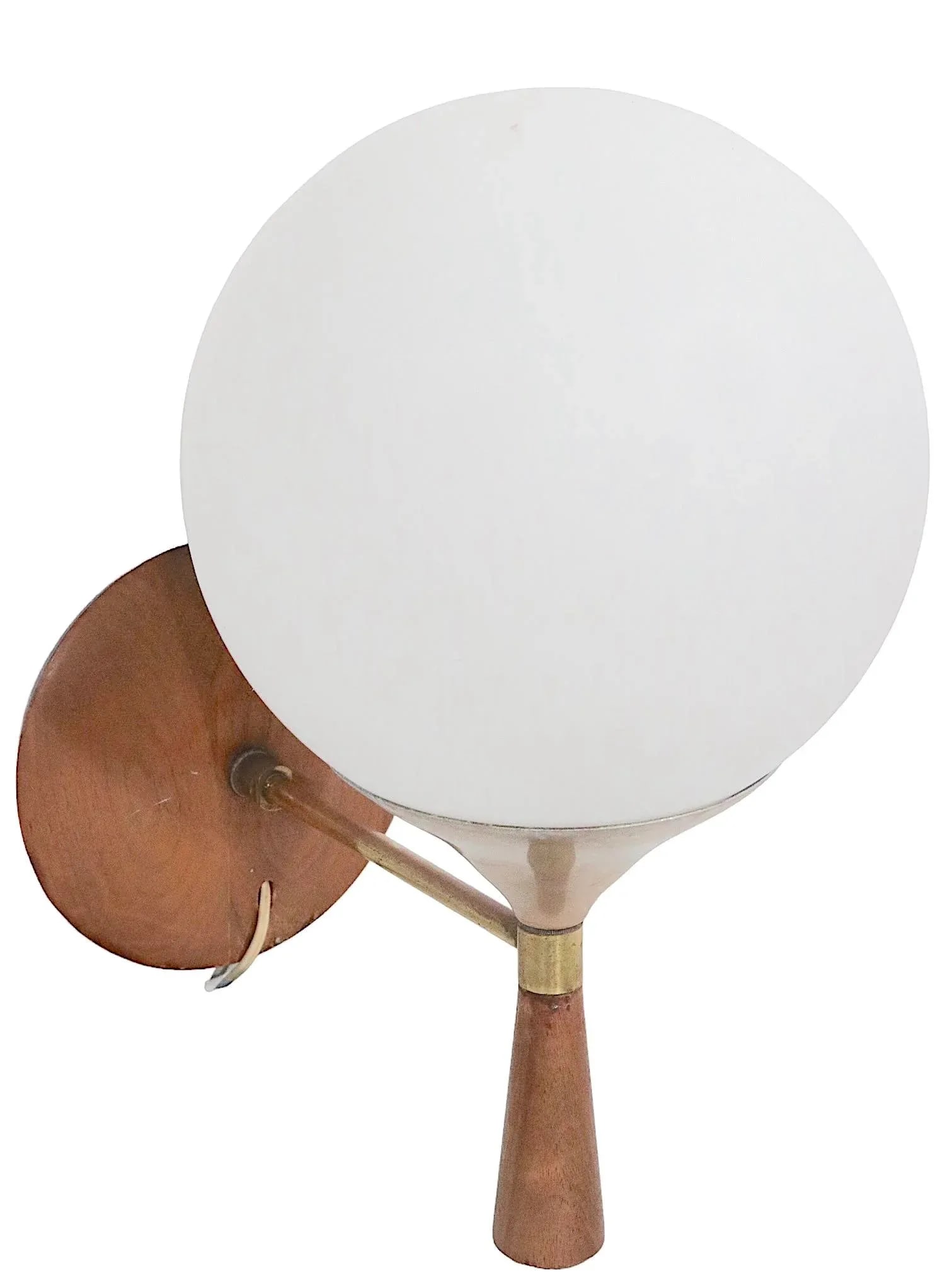 Mid Century Ball Globe Sconce After Thurston C. 1950's - 4