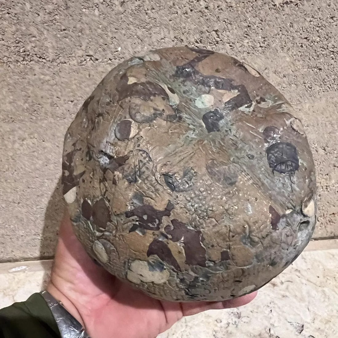 1970s Sculptural Art Pottery Abstract Green Sphere - 9