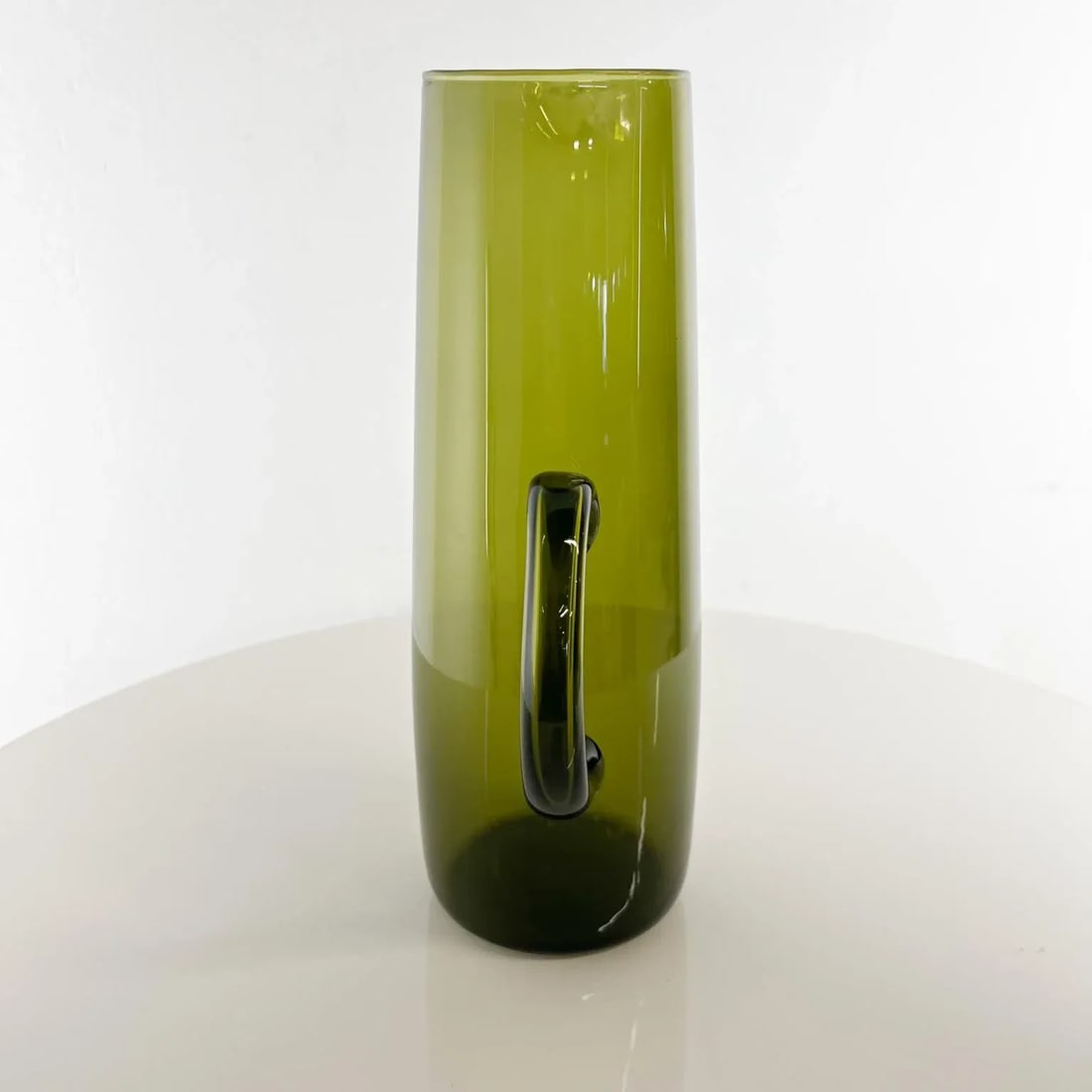 1950s Finland Green Glass Pitcher by Erkki Vesanto Iittala - 2