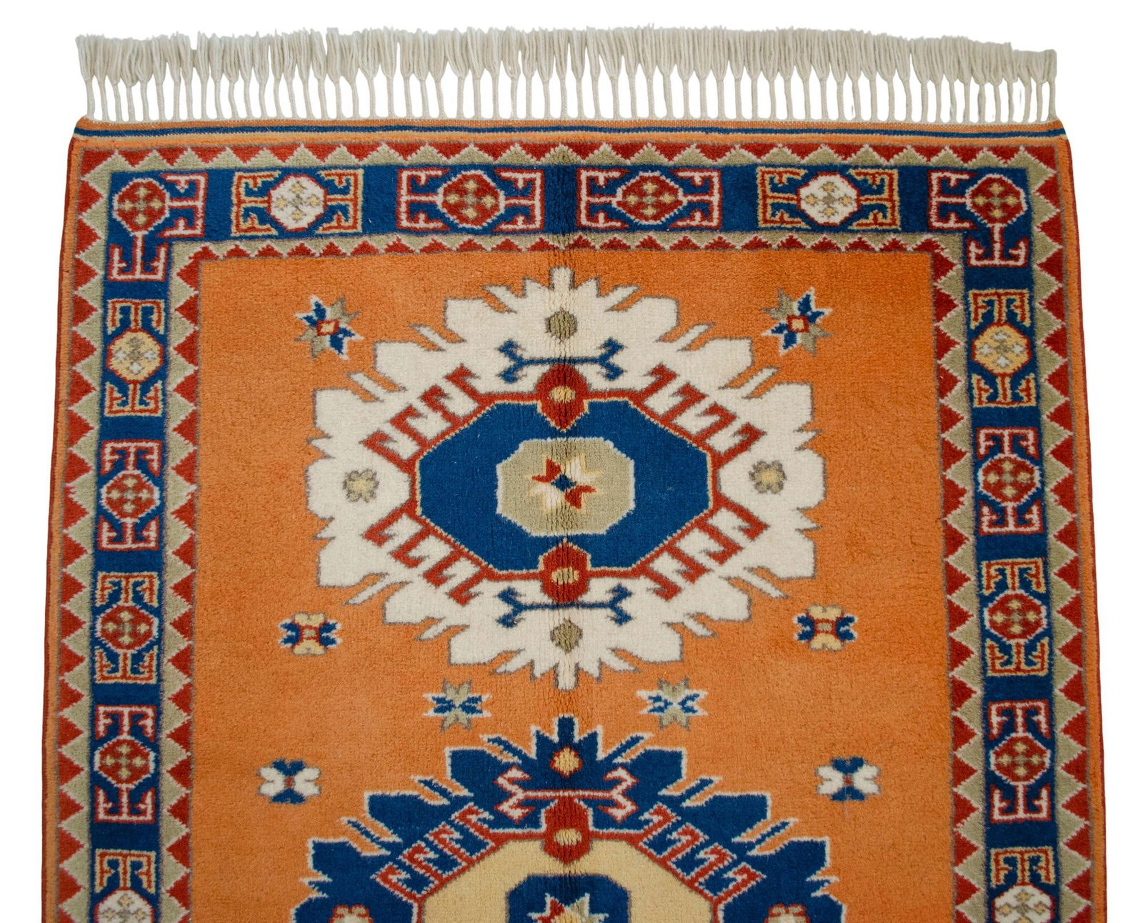 2010s Hand-Knotted Rug Wool Turkish Rug - 3'7" X 5'6" - 13