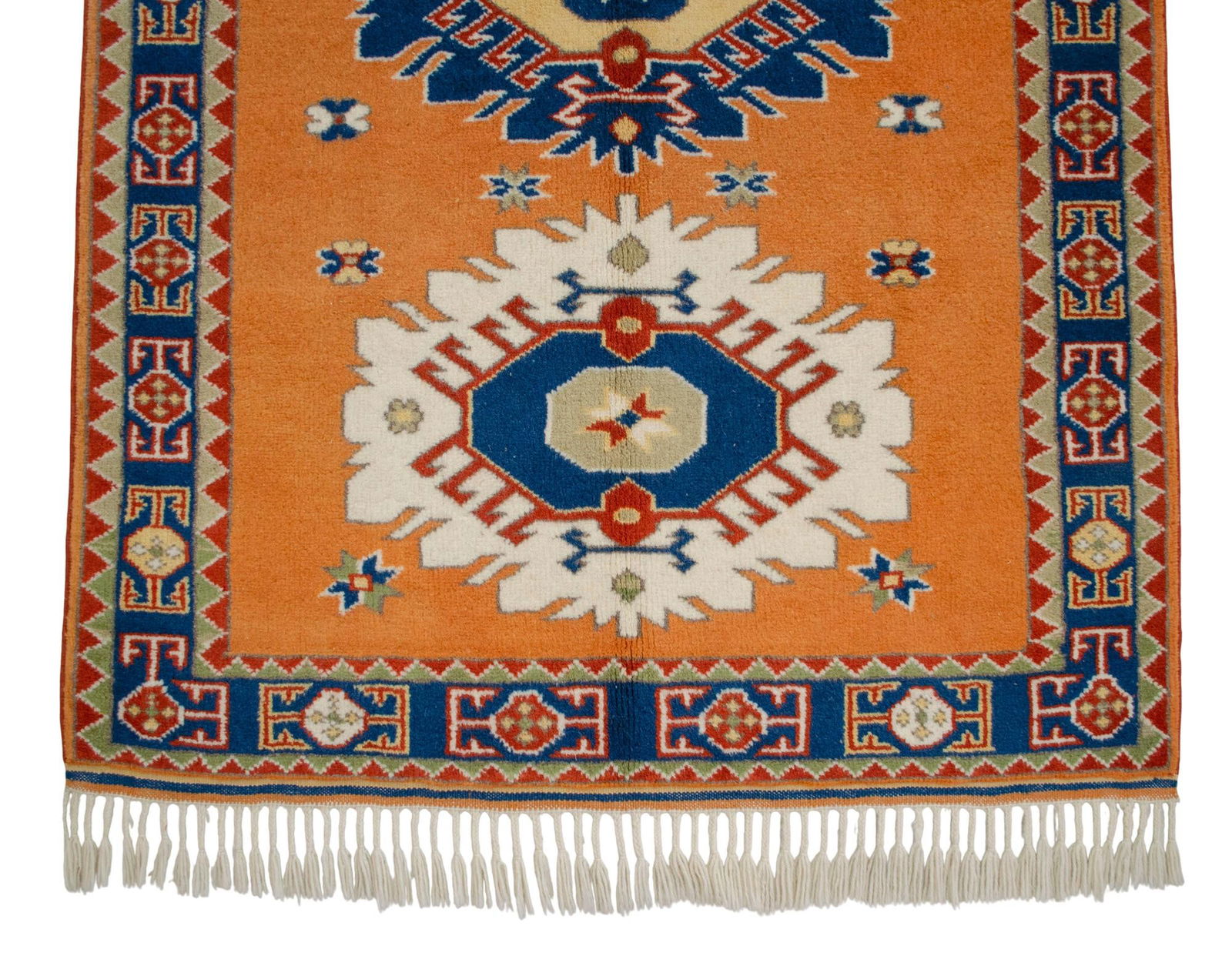 2010s Hand-Knotted Rug Wool Turkish Rug - 3'7" X 5'6" - 14