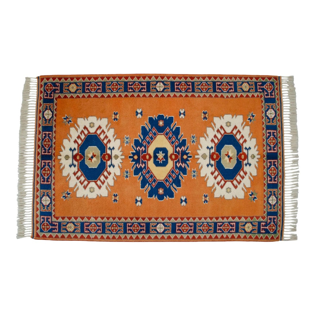 2010s Hand-Knotted Rug Wool Turkish Rug - 3'7" X 5'6" (1 of 16)