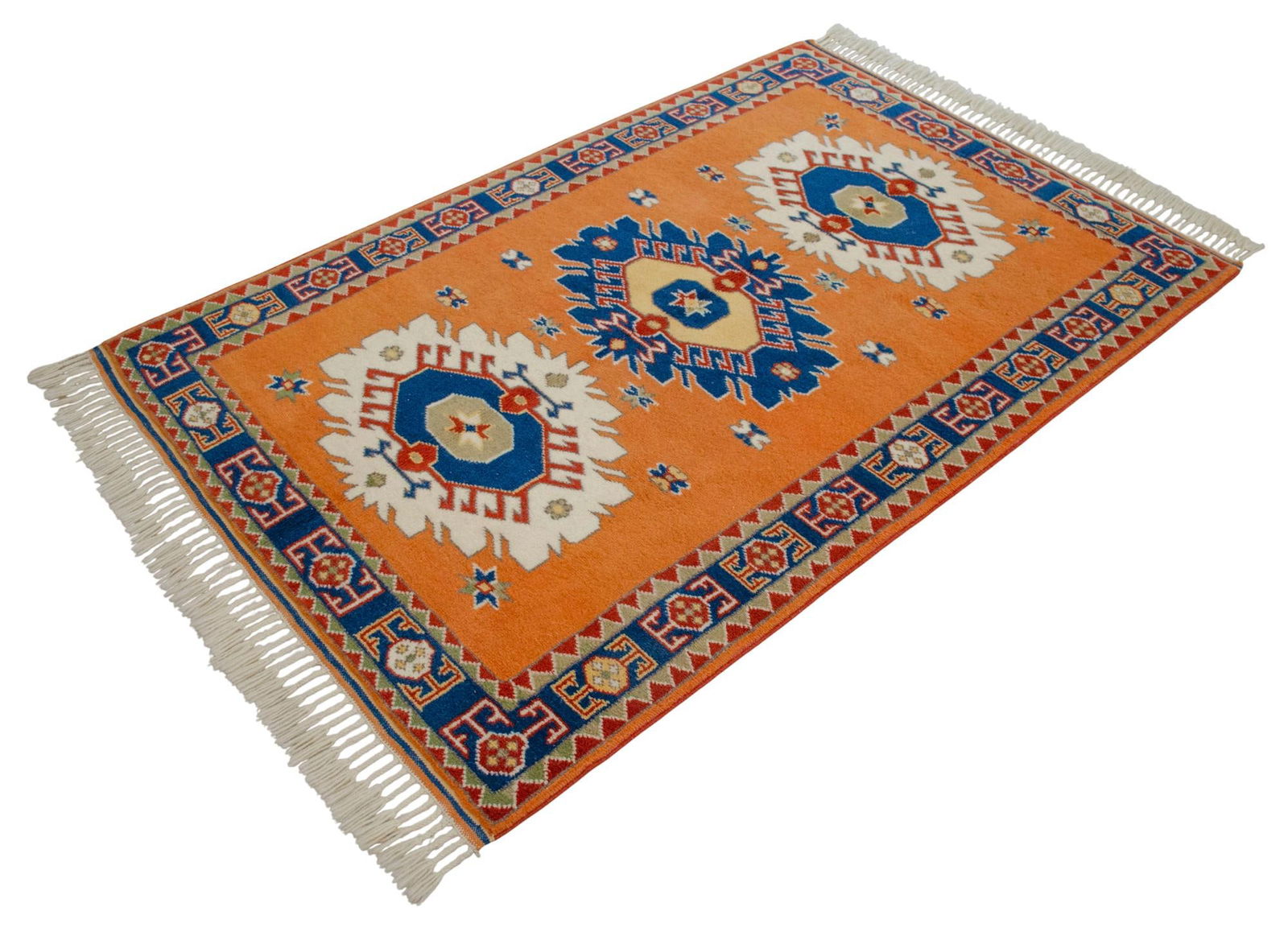 2010s Hand-Knotted Rug Wool Turkish Rug - 3'7" X 5'6" - 4
