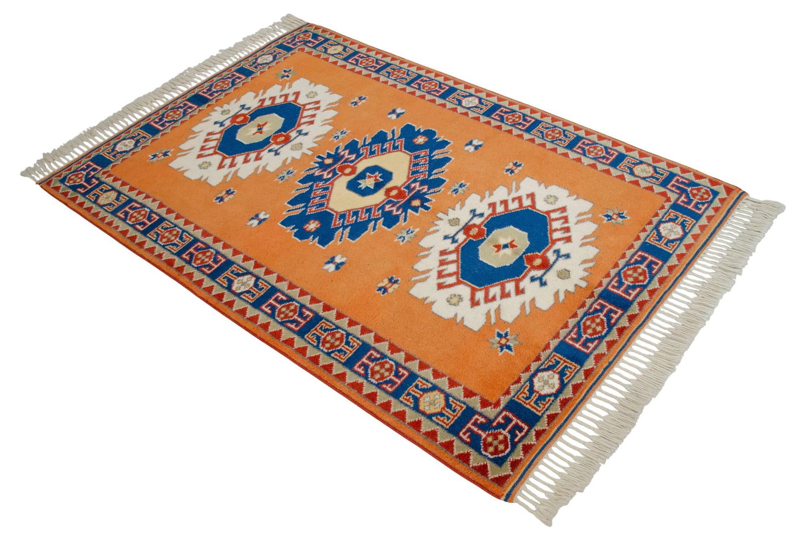 2010s Hand-Knotted Rug Wool Turkish Rug - 3'7" X 5'6" - 6