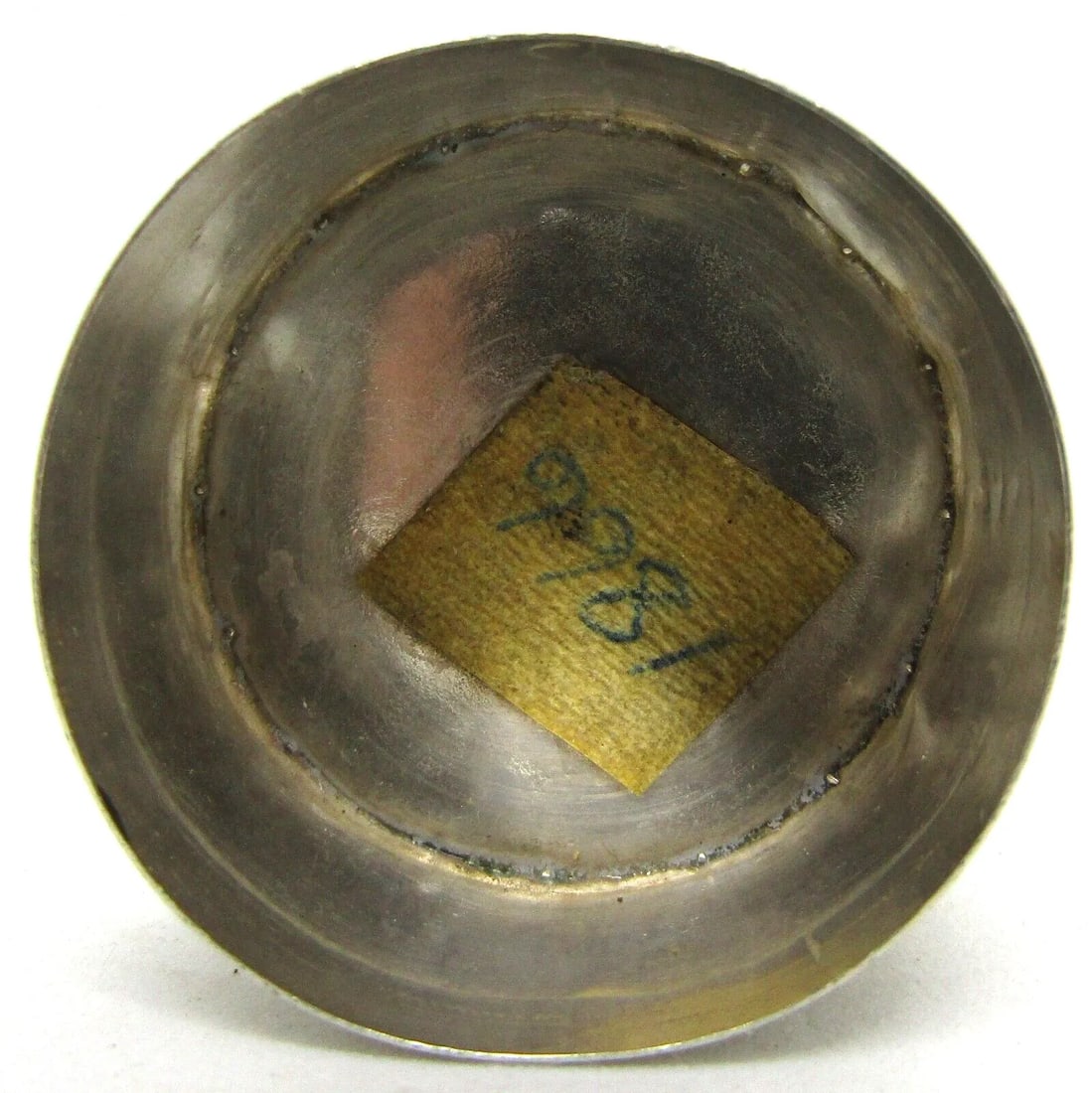 Mid 19th Century Antique Engraved Sterling Silver Round Pill Box - 5
