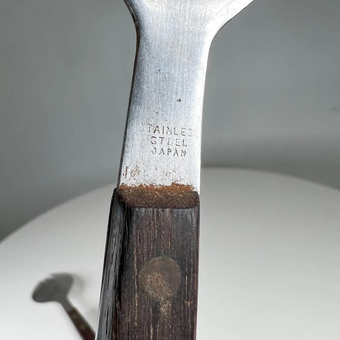 1960s Japanese Midcentury Modern Stainless Salad Serving Set Utensils - 9